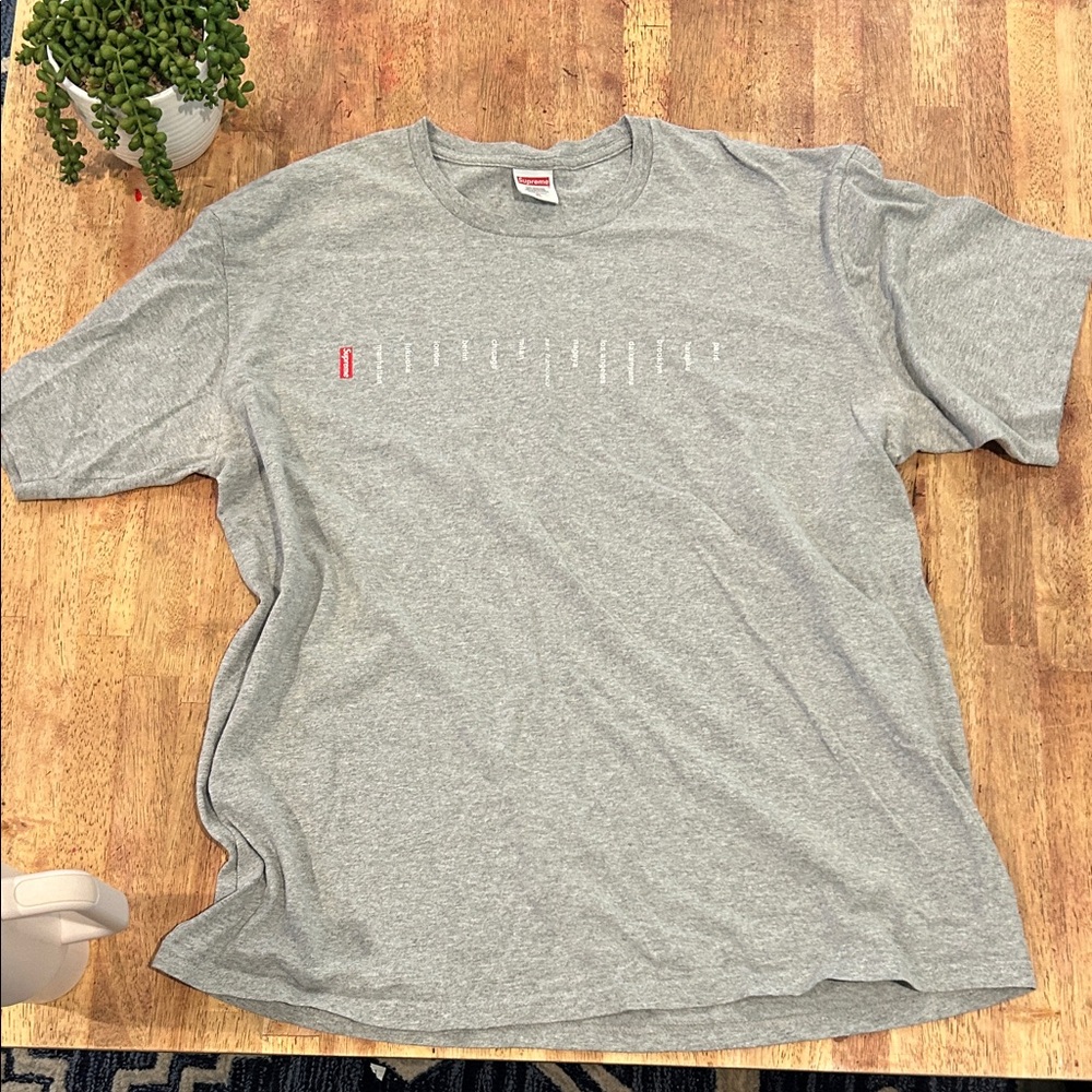 Supreme Gray Short Sleeve “Cities” Tee